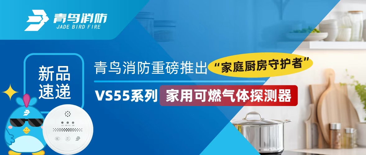 新品速遞 | 青鳥消防重磅推出“家庭廚房守護(hù)者”——VS55系列家用可燃?xì)怏w探測(cè)器